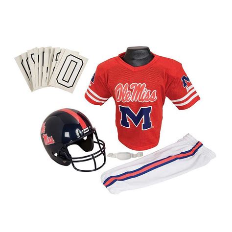 Franklin Ncaa Ole Miss Rebels Deluxe Football Uniform Set - Boys, Size ...