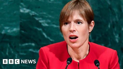 Salisbury: Estonian President Kersti Kaljulaid says West united - BBC News