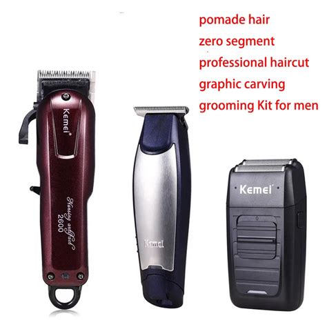 Kemei Professional Hair Clipper Electric Cordless Men Hair Beard Trimmer Barber Haircut Machine ...