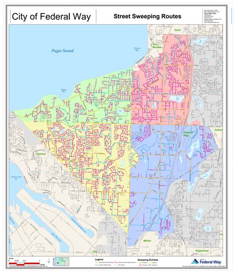 Federal Way Washington Map - Allina Madeline