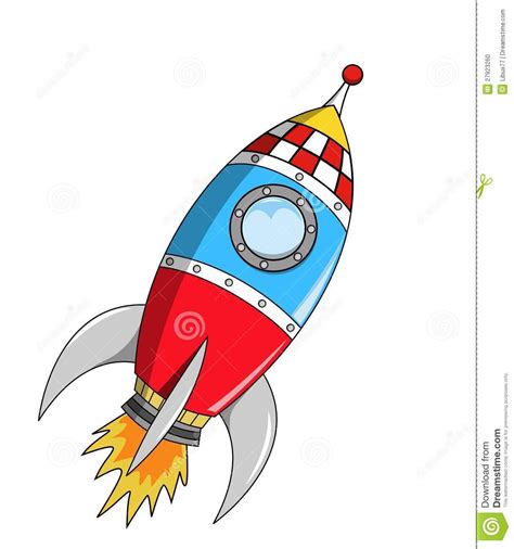 Cartoon Space Rocket on Mission | Vintage spaceship, Space theme, Space ...