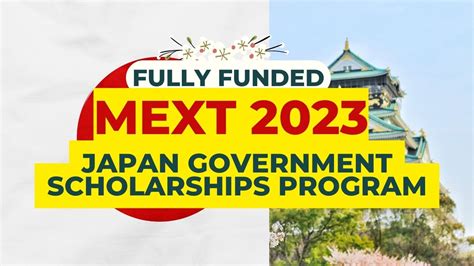 MEXT scholarships program to study in Japan 2024