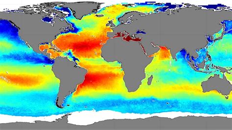 Cartografía global de las aguas saladas