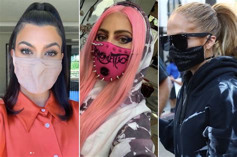 Celebrities wear these stylish face masks to stay safe