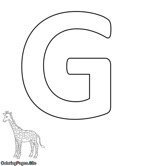 Printable Letter G Coloring Page Use This Printable Letter G Coloring ...