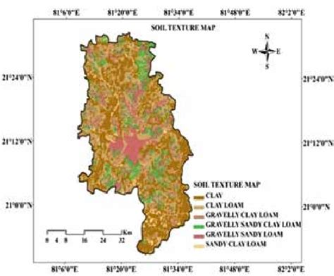 Soil texture map of Durg district | Download Scientific Diagram