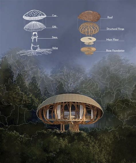 Mushroom house | Landscape architecture diagram, Concept models architecture, Architecture ...