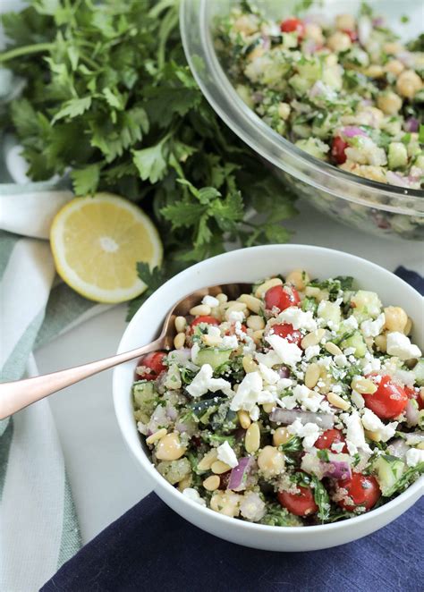 Amaranth Tabbouleh with Chickpeas | Street Smart Nutrition