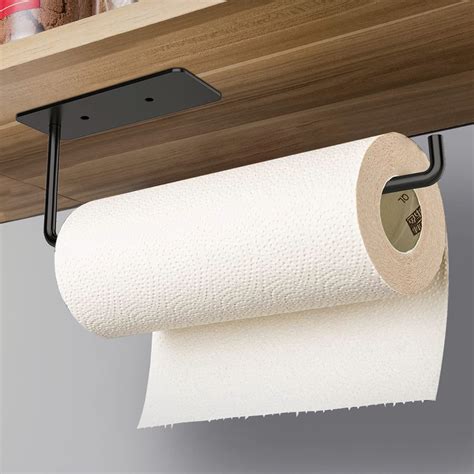 Buy Vanwood Self Adhesive Paper Towel Holder Under Kitchen Cabinet, Paper Towel Rack Stick on ...