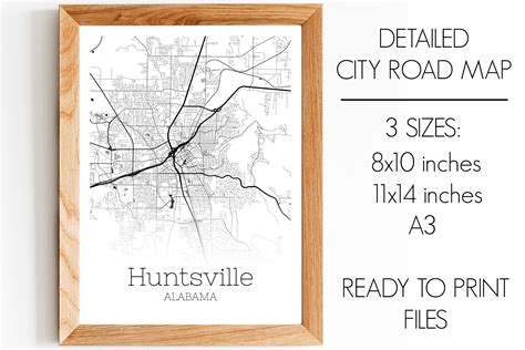 Huntsville Alabama City Map Graphic by SVGExpress · Creative Fabrica