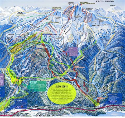 Whistler Skiing Map