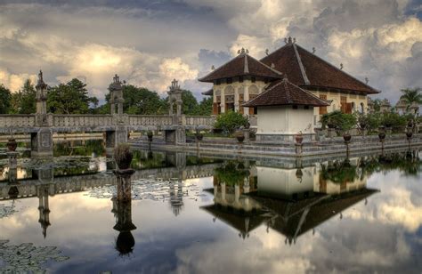 Taman Ujung, a Water Palace for the King Taman Ujung, a place from which you can see the blue ...