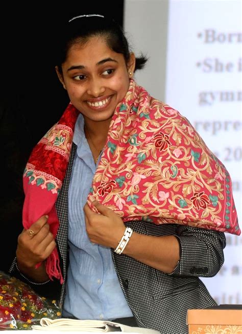 Deepa Karmakar during a felicitation programme