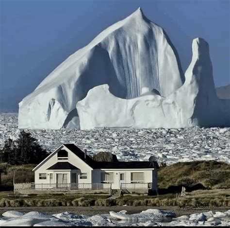 150 ft. Iceberg passing through Iceberg Alley near Ferryland ...