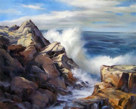 Winding River Studio | Seascape paintings, Ocean painting, Seascape