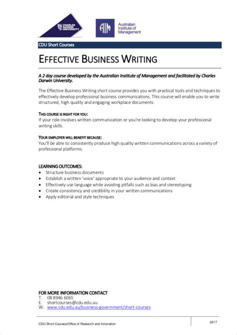 FREE 12+ Business Writing Samples & Templates in PDF | MS Word