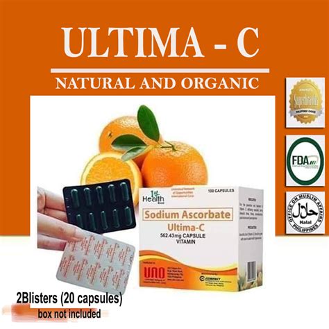 Ultima C 2 blister 20 capsules(Vitamins for Kids and Adults)(Nakakataba, Panlaban sa Puyat at ...