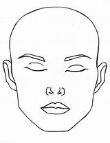 Human Face Outline Coloring Pages sketch template