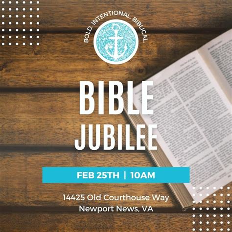 Bible Jubilee (Teaching Day) — HAMPTON ROADS CHURCH