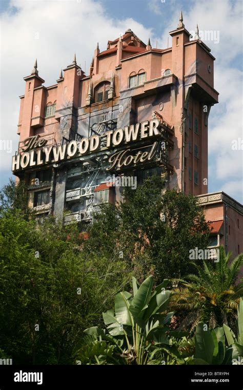 The Hollywood Tower of Terror hotel ride at MGM studios, Disney World, Orlando, Florida, USA ...