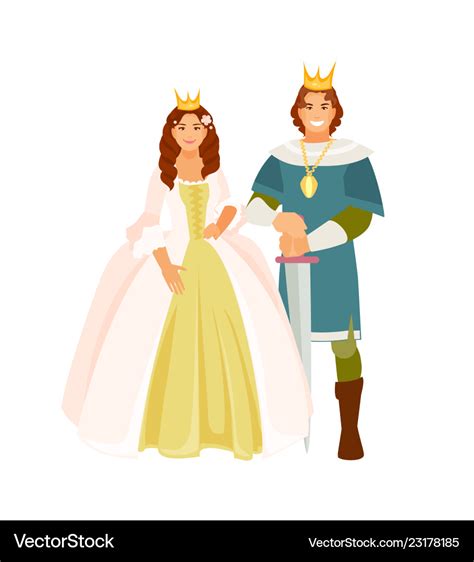 Prince and princess Royalty Free Vector Image - VectorStock