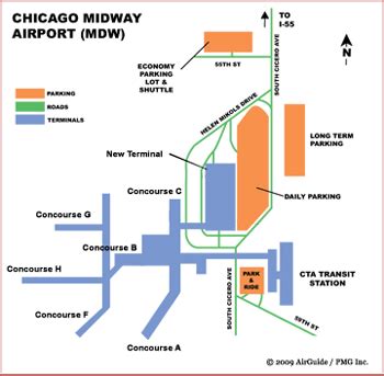 Midway Airport Chicago Map