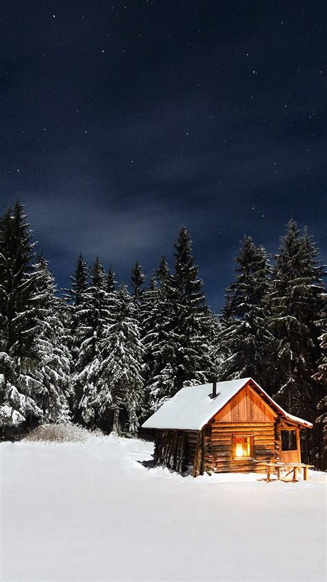 Winter Cabin Phone Wallpapers - Wallpaper Cave