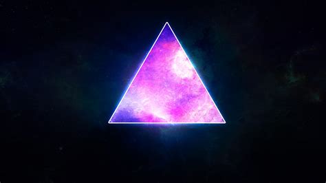 Wallpaper : sunlight, digital art, simple background, night, abstract, galaxy, purple, triangle ...