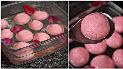 ROSE RASGULLA | PINK RASGULLA | GULAB FLAVOUR RASGULLA | BENGALI SWEET | DESSERT RECIPE | MUST ...