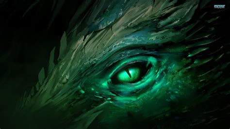 Green dragon wallpaper - Fantasy wallpapers