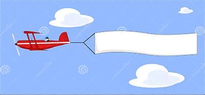 Plane Pulling Banner Vector Stock Vector - Illustration of color, cloud: 8550070