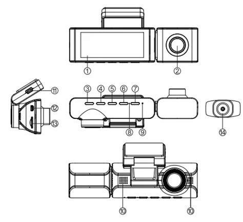 AZDOME M550 Dash Camera 3 Channel Owner's Manual