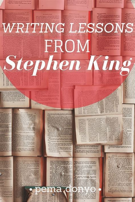 Four Writing Lessons from Stephen King | Book writing tips, Writing ...