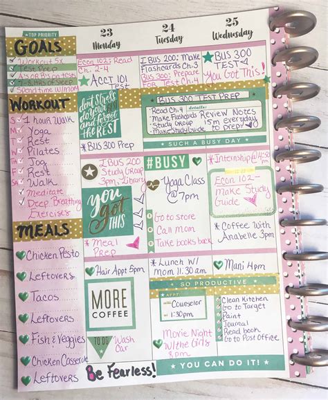 Genius Planner Layout Ideas To Be Crazy Organized At College & School