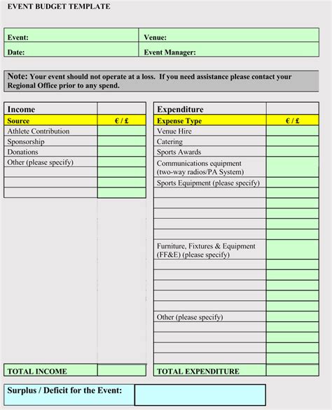 Free Event Budget and Cost Planning Templates (Excel Worksheets)