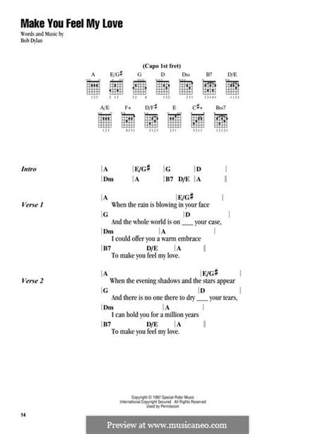 Make You Feel My Love Ukulele Chords In C - Christoper