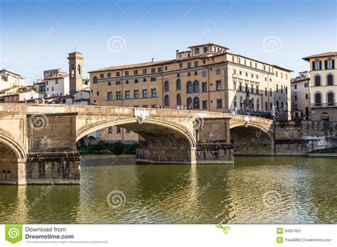 Arno River and Bridges in Florence, Italy Stock Image - Image of cityscape, colours: 34357601