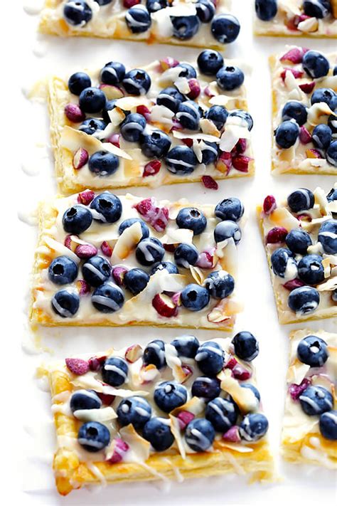 Super-Easy Blueberry Almond Tart | Gimme Some Oven | Recipe | Puff pastry desserts, Desserts ...