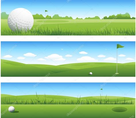 Golf banners — Stock Vector © hugolacasse #6059234