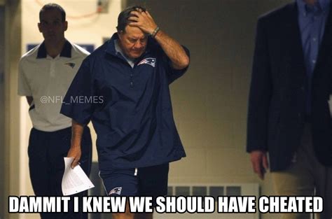 LIVE LOOK IN at Bill Belichick postgame | Nfl memes, Patriots memes, Memes