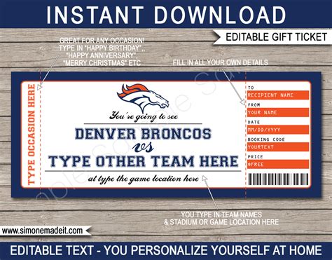 Denver Bronco Tickets 2024 - Arlen Cacilie