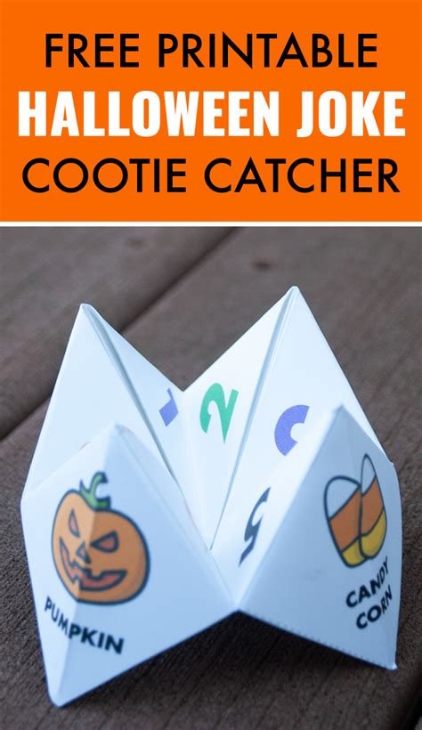 Halloween Joke Cootie Catcher - Free Printable - Pjs and Paint