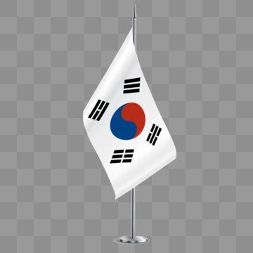 South Korea Table Flag, South Korea, Table Flags, Flag PNG Transparent ...