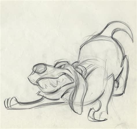 Howard Lowery Online Auction: Disney THE FOX AND THE HOUND Glen Keane Animation Drawing COPPER ...