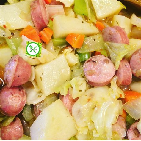 Potato, Sausage And Cabbage Soup - Aliyah's Recipes and Tips