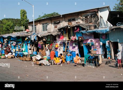 Mumbai Slum Poverty poor people ( Bombay ) India Stock Photo: 53414720 ...