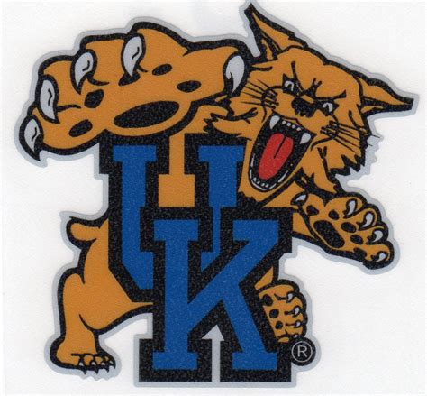 Kentucky Wildcats REFLECTIVE MASCOT LOGO 3" Vinyl Decal Car Truck ...