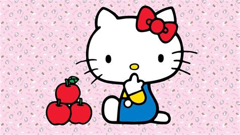 Hello Kitty With Apple HD Hello Kitty Wallpapers | HD Wallpapers | ID #48959