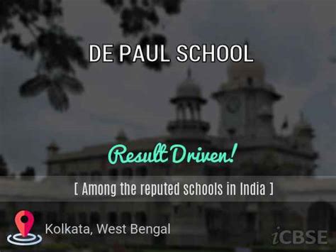 De Paul School, Kolkata - Admissions, Fees, Reviews and Address 2024