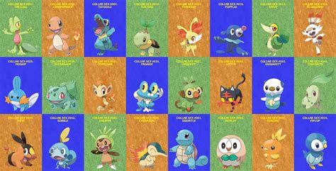 Starter Pokemon From Eight Regions by Ele-Bros on DeviantArt